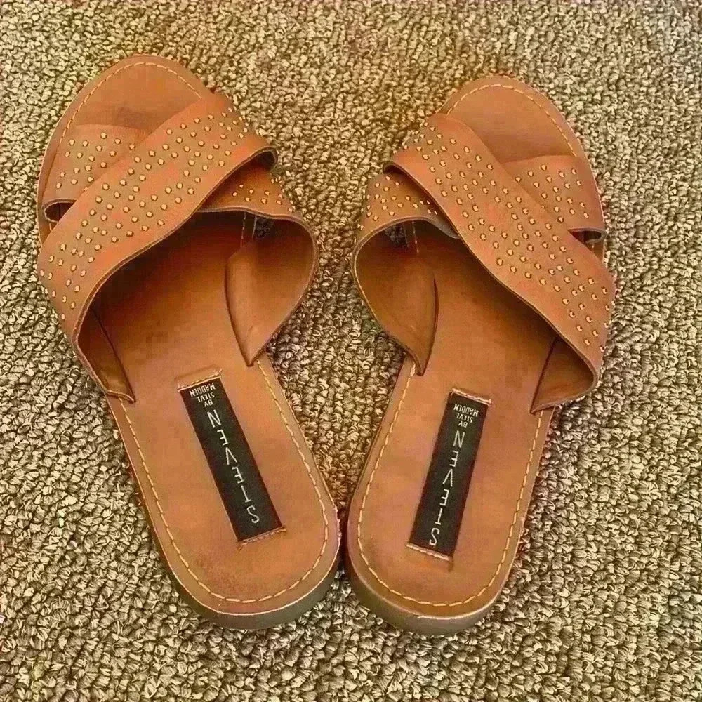 Steven By Steve Madden Cross Cross Size 9 Brown S… - image 2